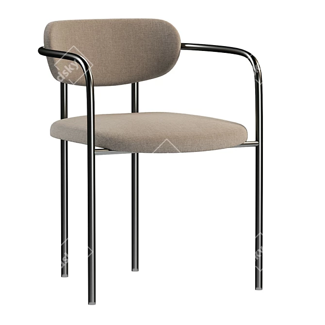 Sleek Parker Dining Chair by StyleMeGDH 3D model image 2