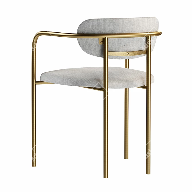 Sleek Parker Dining Chair by StyleMeGDH 3D model image 3