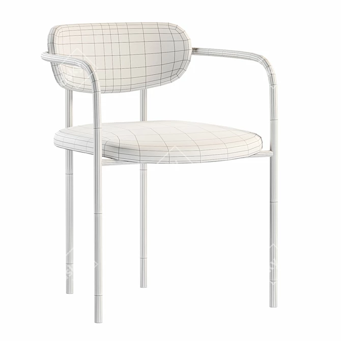 Sleek Parker Dining Chair by StyleMeGDH 3D model image 4