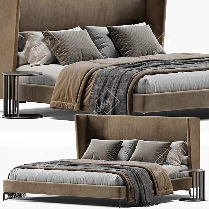 Cattelan Ludovic Bed 3D Model 3D model image 1