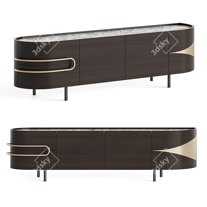 Olival TV Stand modern sideboard 3D model image 1