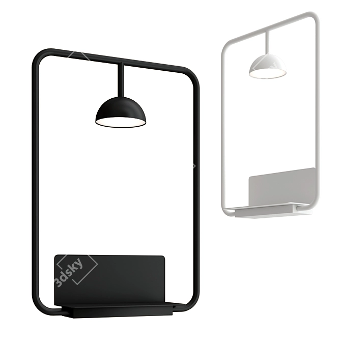 Modern LED Metal Wall Lamp 3D model image 1