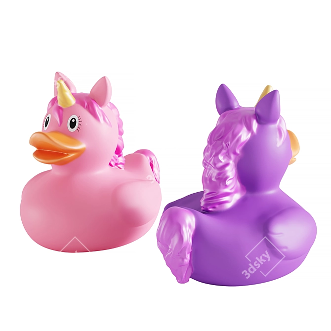 Unicorn Rubber Duck Collection 3D model image 6