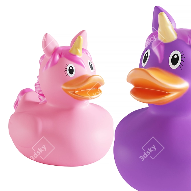 Unicorn Rubber Duck Collection 3D model image 7