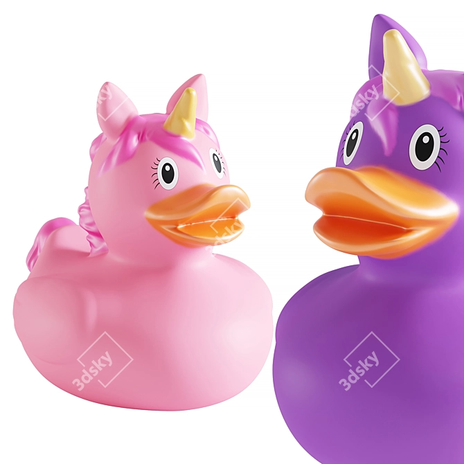 Unicorn Rubber Duck Collection 3D model image 3