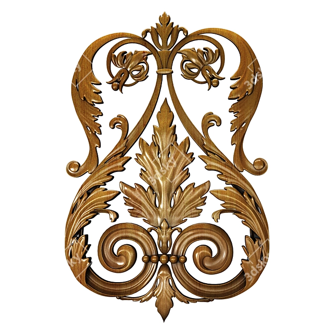 Quad Mesh Ornamental Decor Corona 3D model image 1