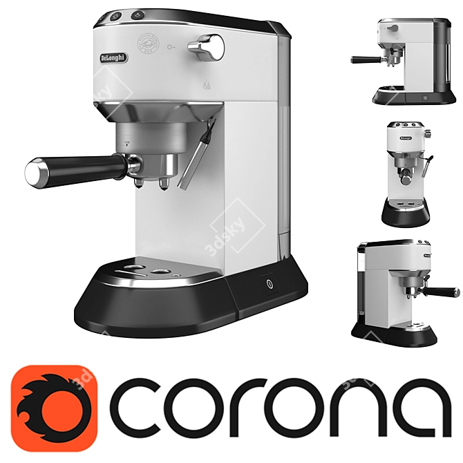 DeLonghi EC685 Espresso Machine 3D model image 5