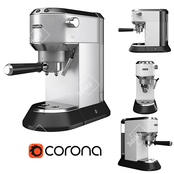 DeLonghi EC685 Espresso Machine 3D model image 11