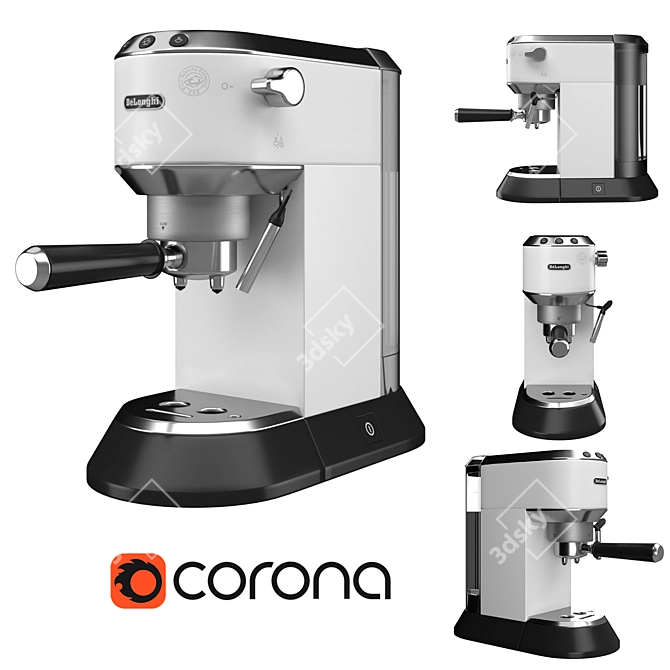 DeLonghi EC685 Espresso Machine 3D model image 13