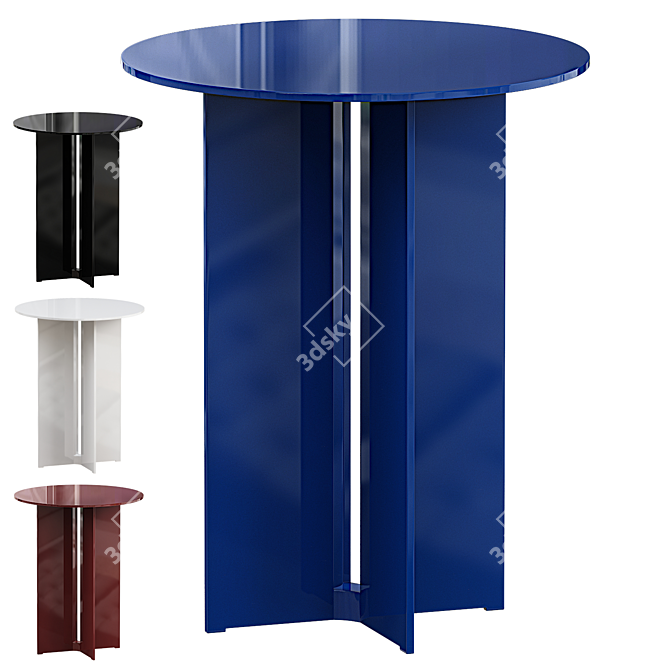  Modern Minimalist MERS Side Table 3D model image 1