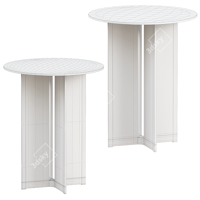  Modern Minimalist MERS Side Table 3D model image 5