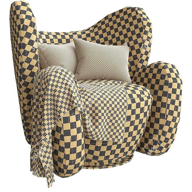 Vivid Lounge Chair 3D Model 3D model image 2