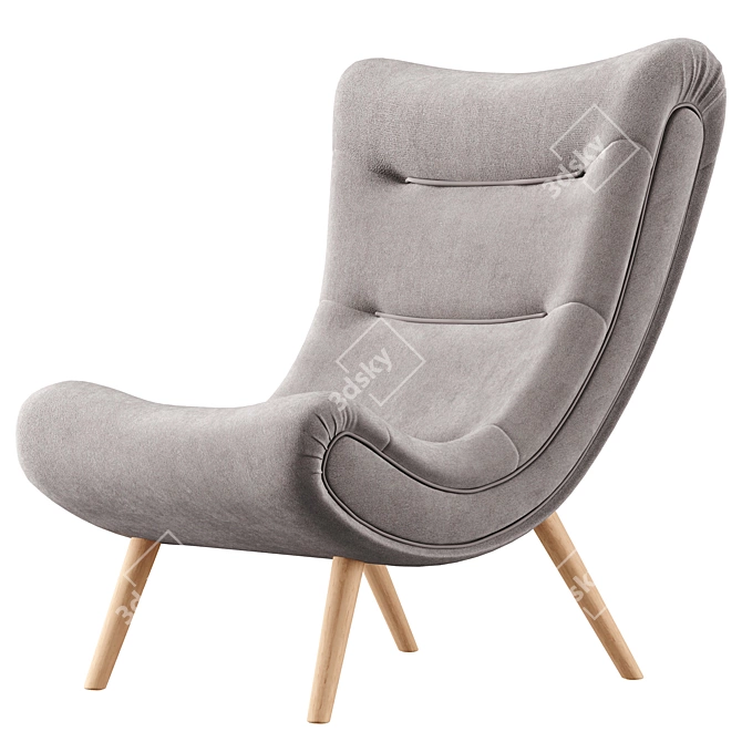  Lounge Chair with Ottoman 3D model image 1