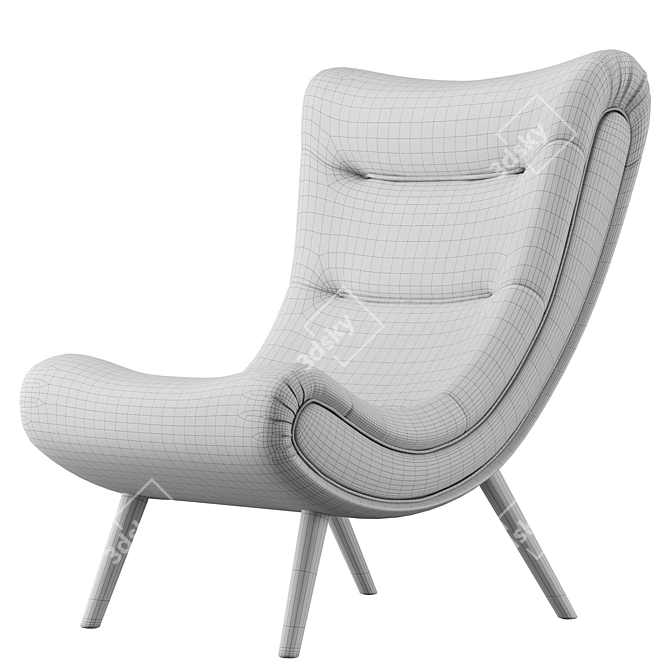  Lounge Chair with Ottoman 3D model image 5