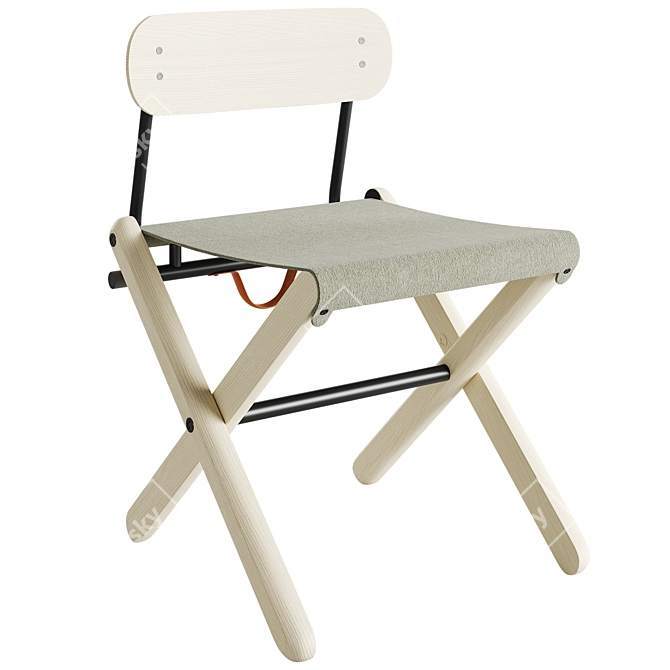 Portable Folding Chair 2015 Model 3D model image 1