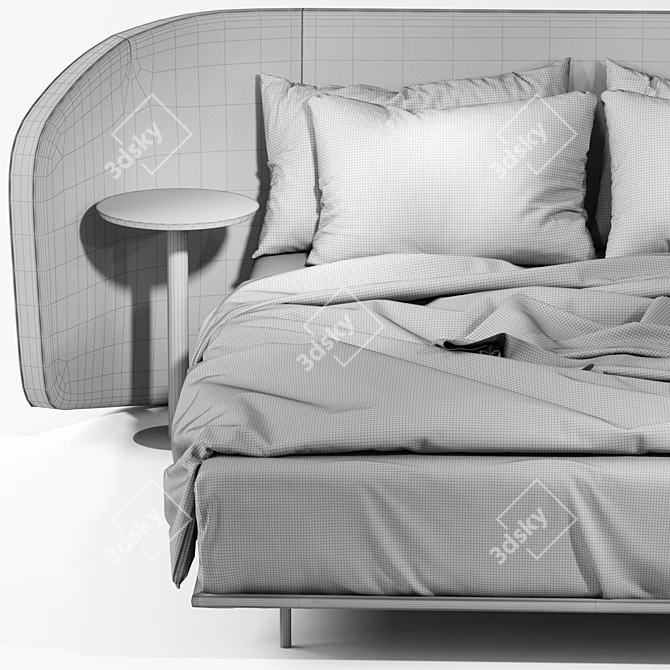 Modern V-Ray Noctis Bed 3D model image 6