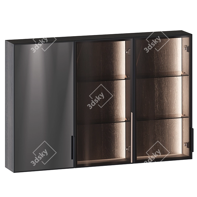 Modern Wall Mounted Mirror Cabinets 3D model image 5