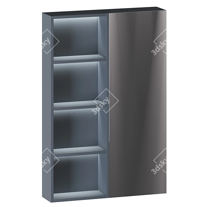 Modern Wall Mounted Mirror Cabinets 3D model image 6