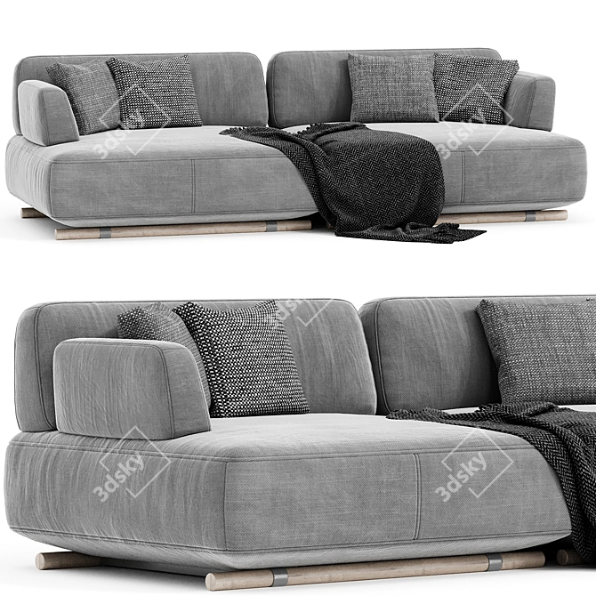 Natuzzi Cava 2 Seater Sofa 3D model image 5