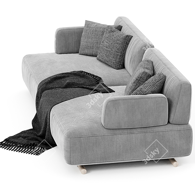 Natuzzi Cava 2 Seater Sofa 3D model image 1