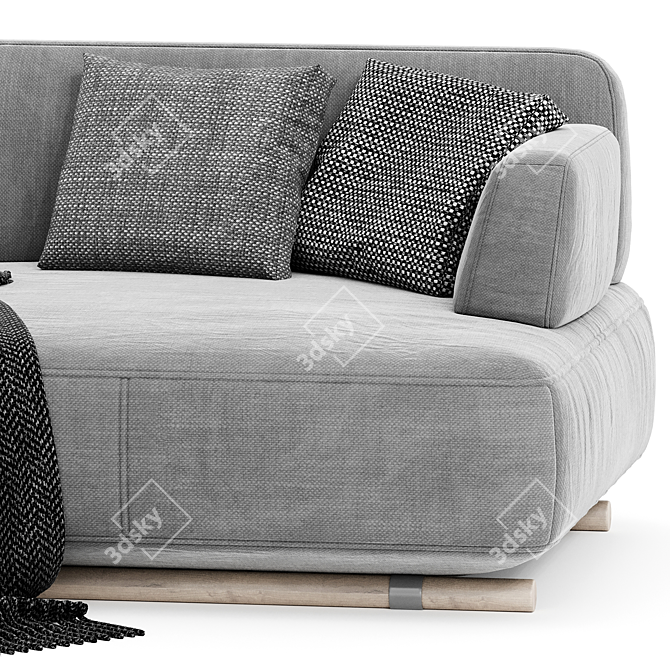 Natuzzi Cava 2 Seater Sofa 3D model image 2