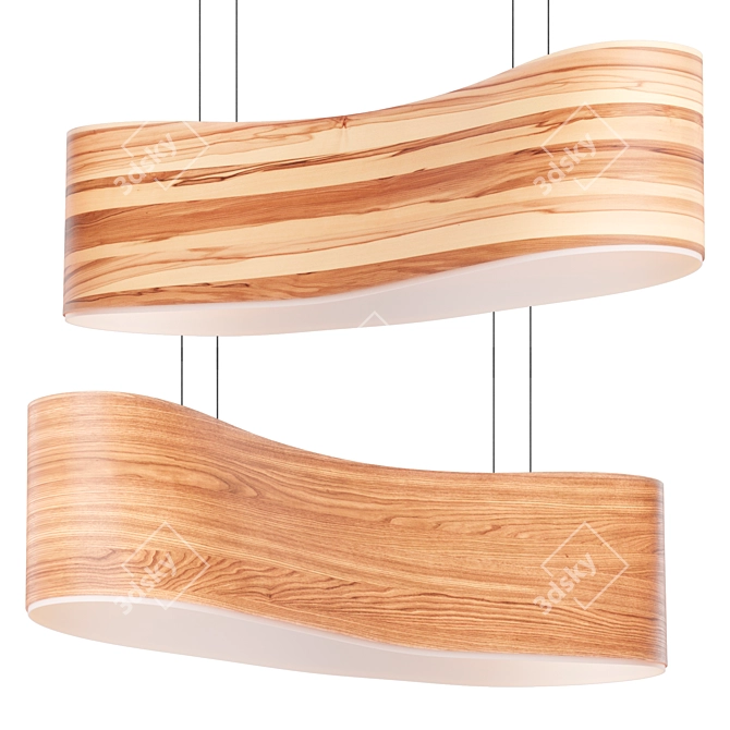 Lzf New Wave Pendant Light 3D model image 4
