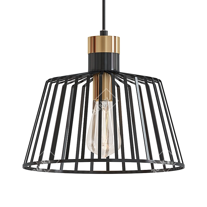 Villegas Geometric Pendant Light 3D model image 1