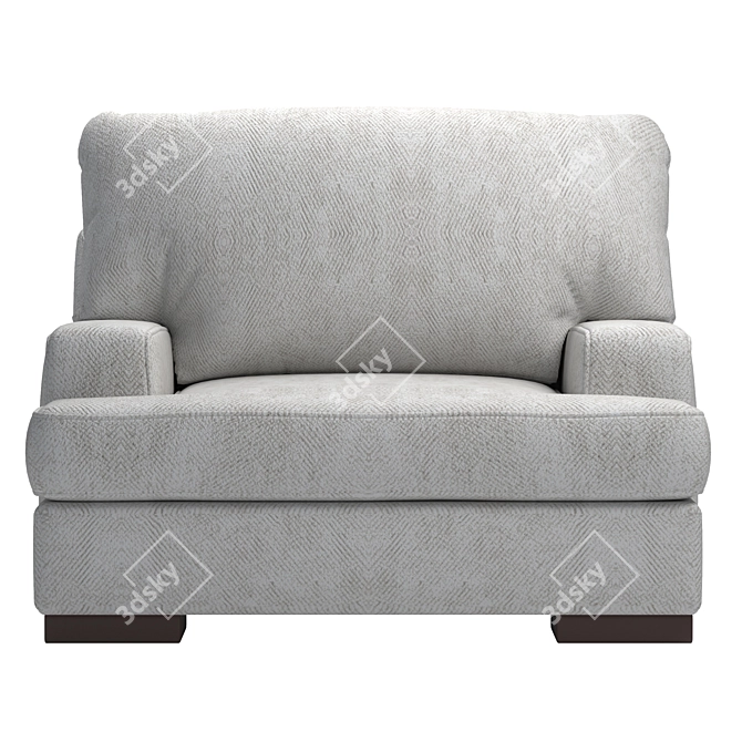Elegant Armchair Mercado Design 3D model image 2