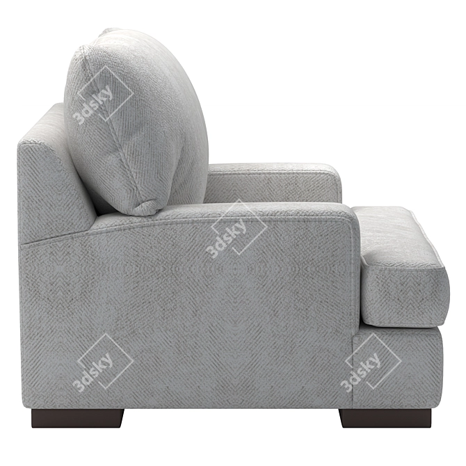 Elegant Armchair Mercado Design 3D model image 4