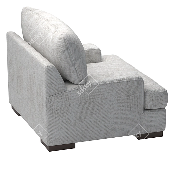 Elegant Armchair Mercado Design 3D model image 5