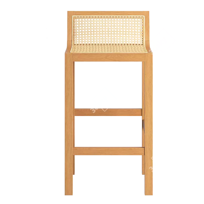 Modern Sherry Counter Stool 3D model image 2