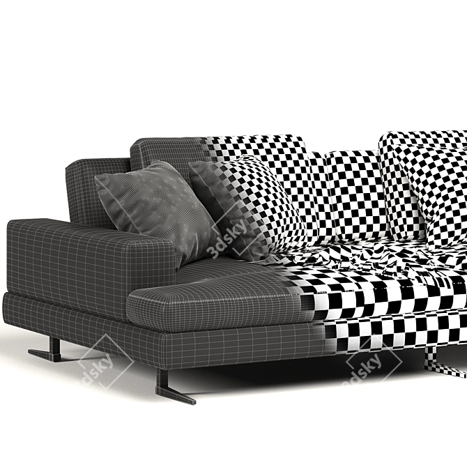 Modern Ermes Sofa Rendered in V-Ray 3D model image 3