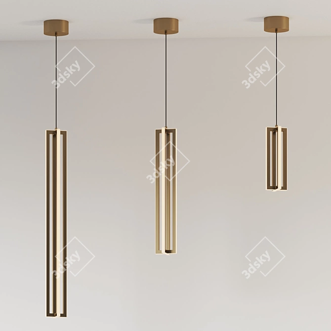  Modern LED Ceiling Pendant Cass 3D model image 2