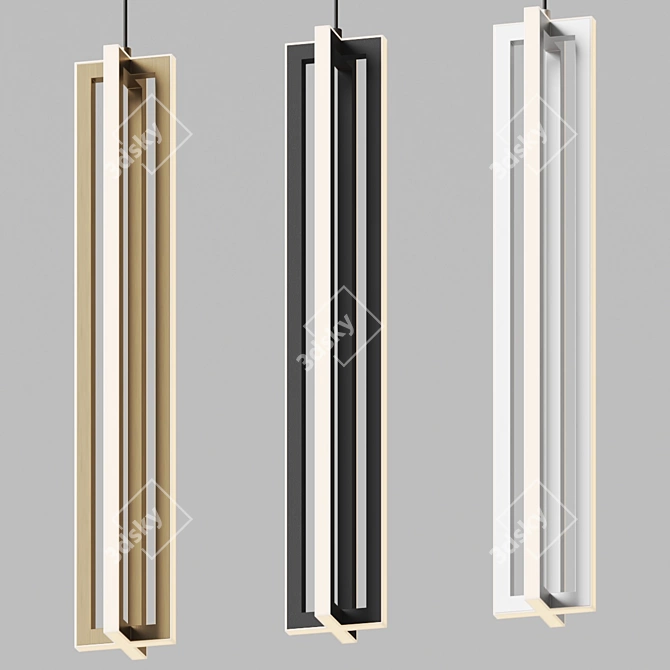  Modern LED Ceiling Pendant Cass 3D model image 3