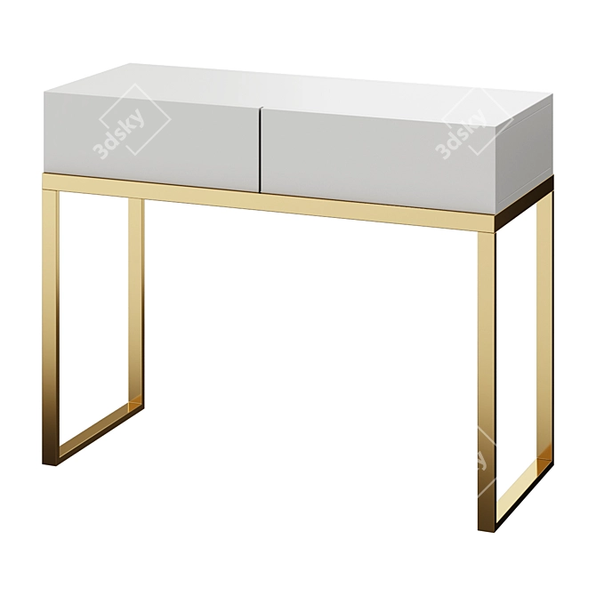 Modern Flat Console Stand 3D model image 1