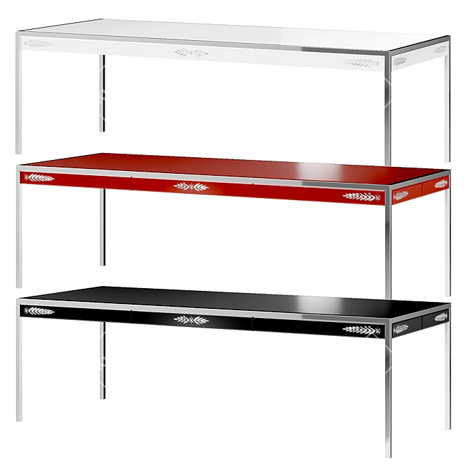 Venetian Savant Console Table 3D model image 2
