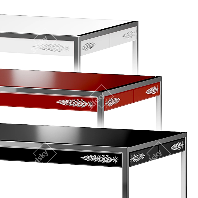 Venetian Savant Console Table 3D model image 3