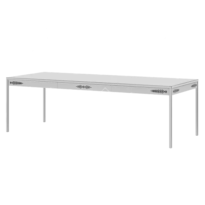 Venetian Savant Console Table 3D model image 4