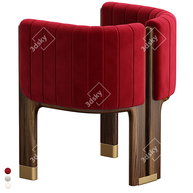 Crawford Dining Chair 3D Model 3D model image 4