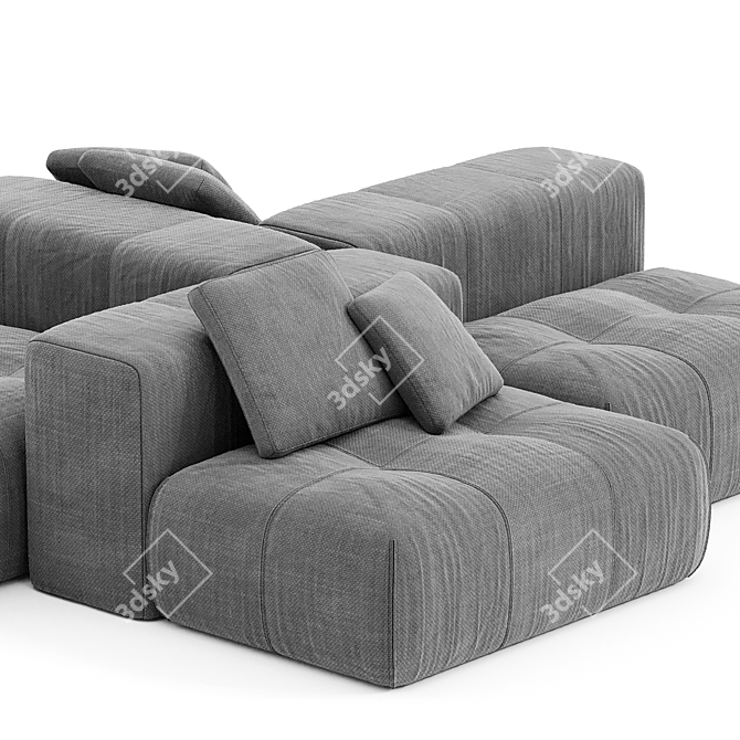 Modern Saba Italia Pixel Sectional 3D model image 3