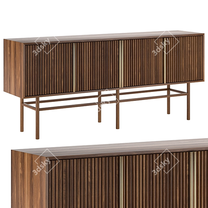 Konstantin Sideboard: Premium 3D Model 3D model image 1