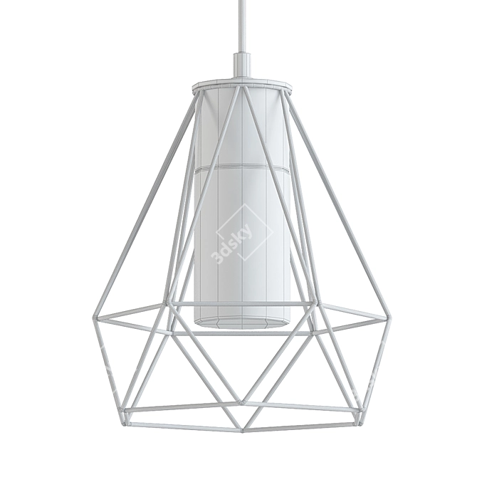 Modern Geometric Pendant Light 3D model image 2