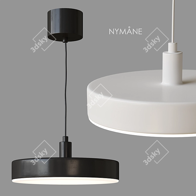 NYMÅNE Pendant Lamp, Wireless Dimmable 3D model image 1