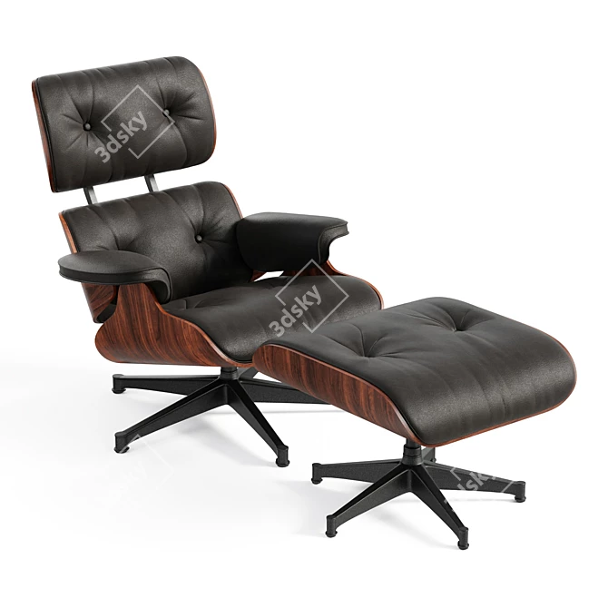 Eames Lounge Chair: Modern Classic 3D model image 1