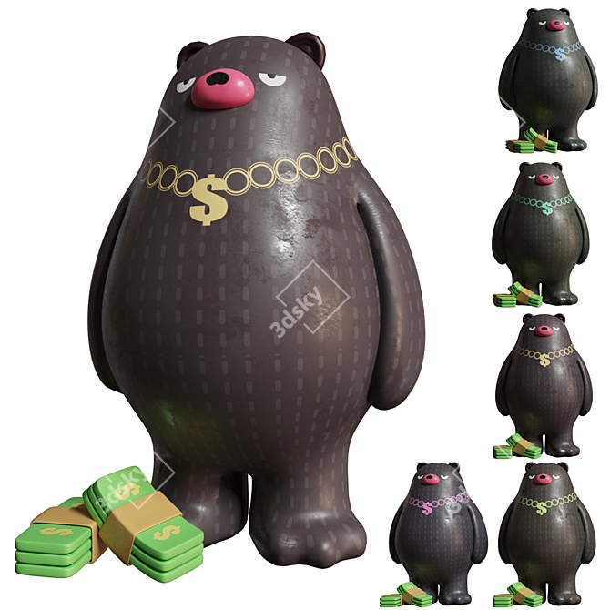 LCX Hong Kong Charity Bears 3D model image 1