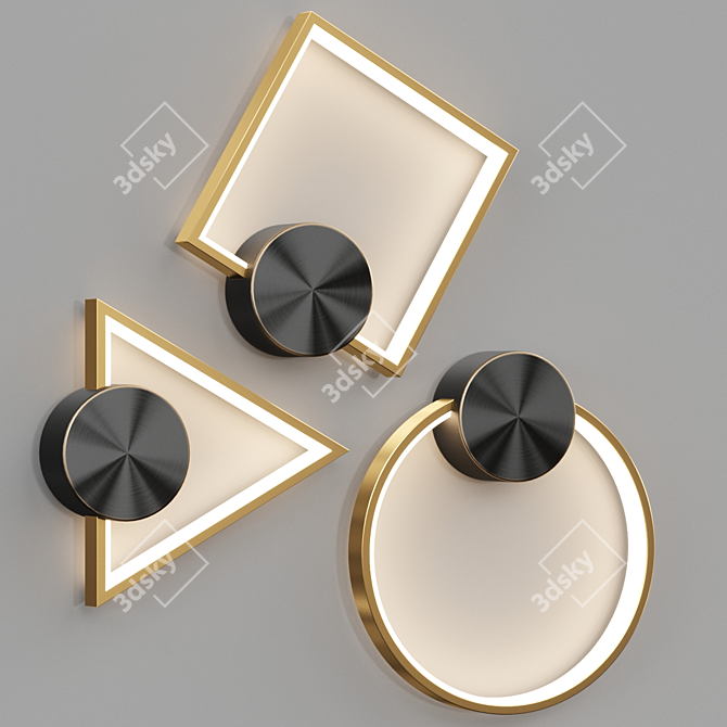 WOLKE WALL LED Wall Lights 3D model image 1