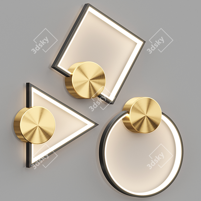 WOLKE WALL LED Wall Lights 3D model image 2