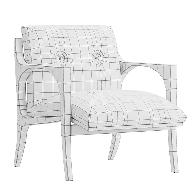 Modern Elegant SELVA Armchair 3D model image 4