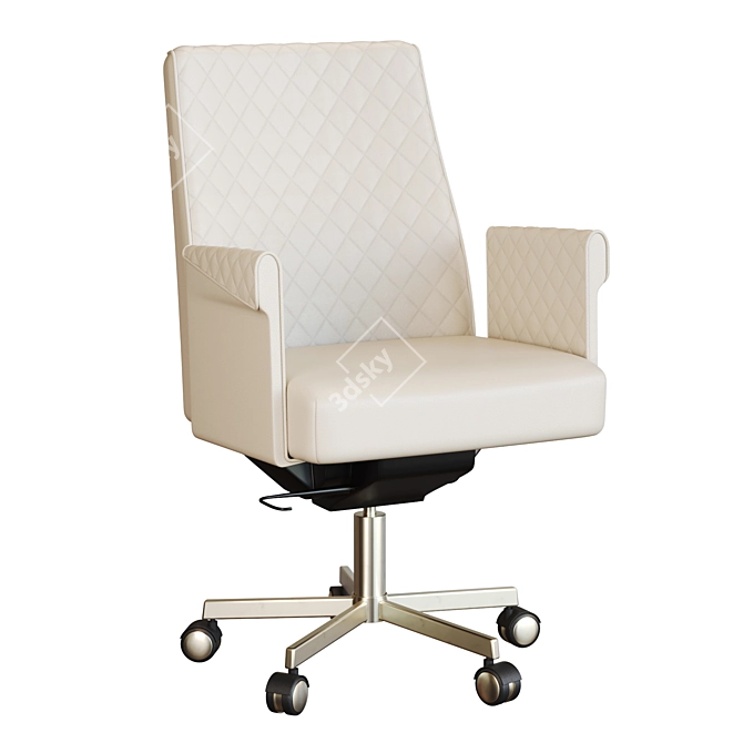 Elegant Ergonomic Task Chair 3D model image 1