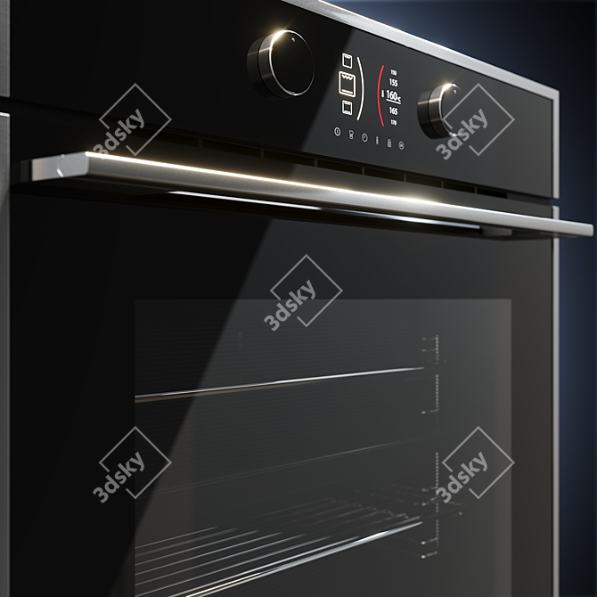 TEKA HLB 860 Oven, Black-SS 3D model image 2